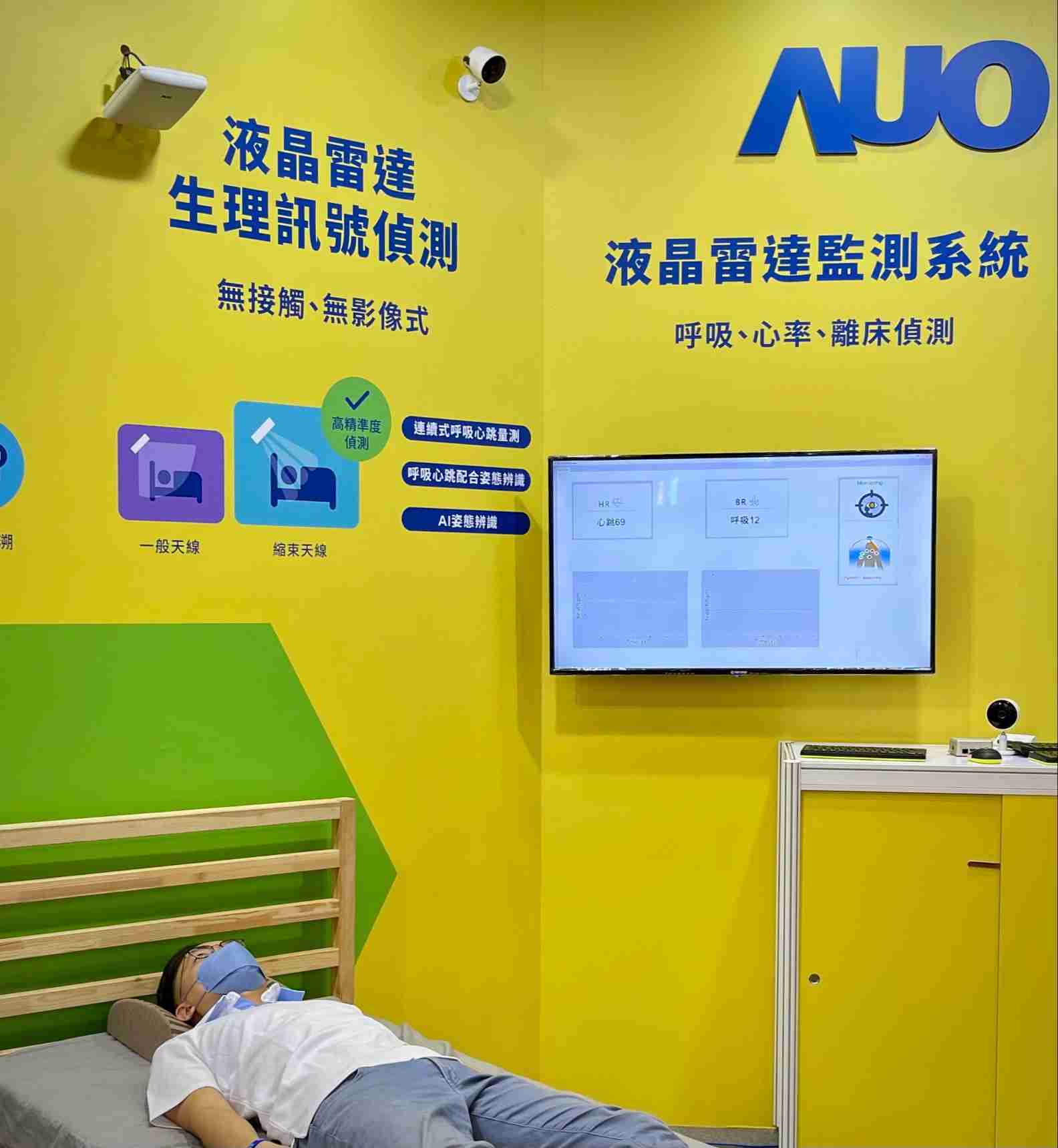 2468BET颐康「无接触生理监测雷达」，，，免除传统线路与贴片束缚，，精准侦测呼吸、、、心跳等重要生理讯号